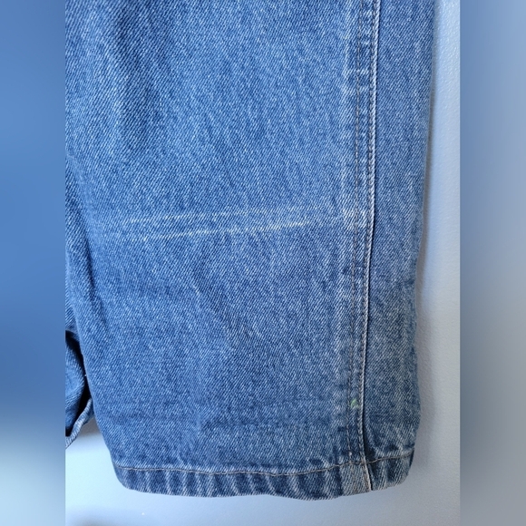 Vntg Viridiana Farm Bib Denim Overall Blue Size YOUTH Size 16 Adult XS-S? - Picture 9 of 13
